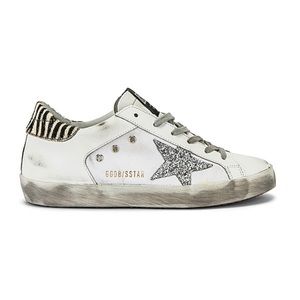 GGDB Superstar Sneakers White/Silver Glitter ⭐️